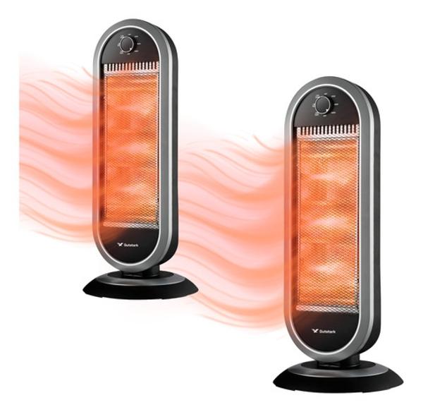 Kit 2 Calefactores Halogeno Oscilacion 90° Electricos Gutstark Home
