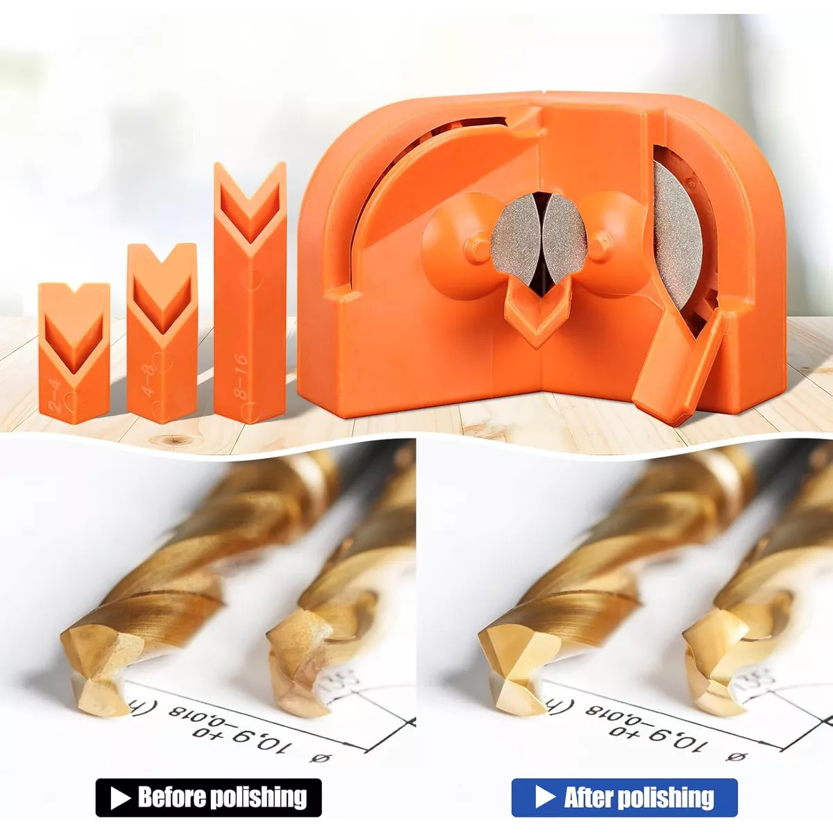 Afilador De Brocas Multiusos, Herramienta Amoladora De Tala
