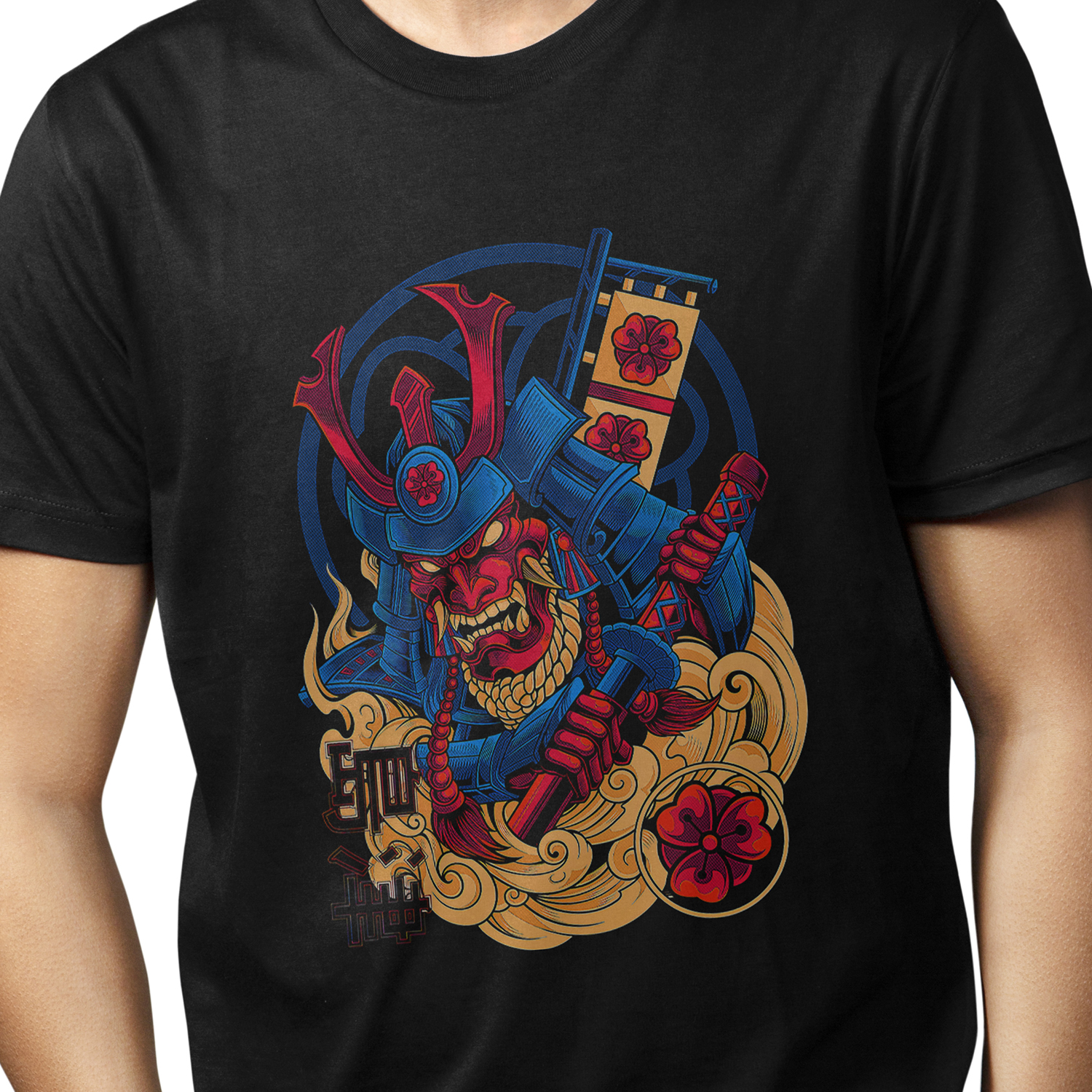 Playera para hombre Samurai estilo Japonés Pop Art XOLO