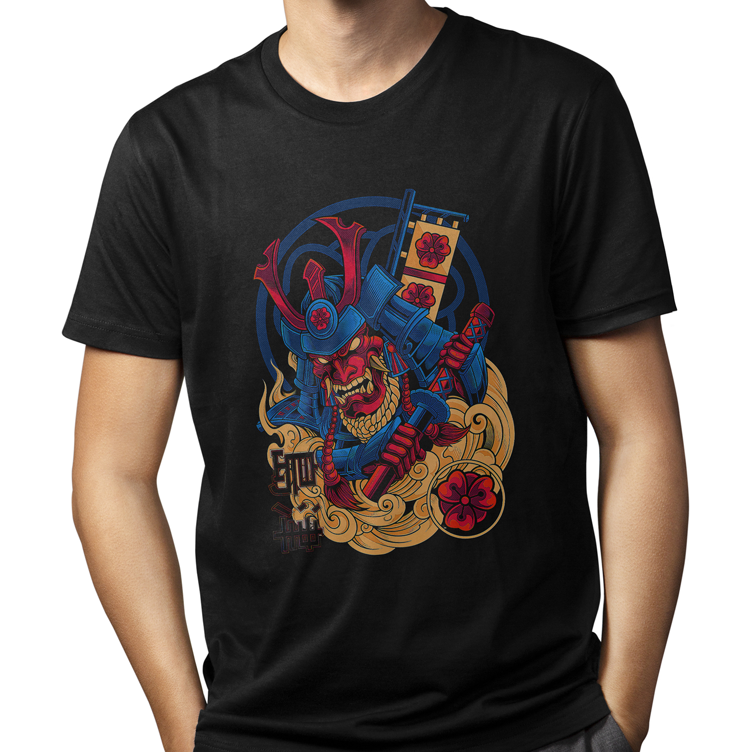 Playera para hombre Samurai estilo Japonés Pop Art XOLO