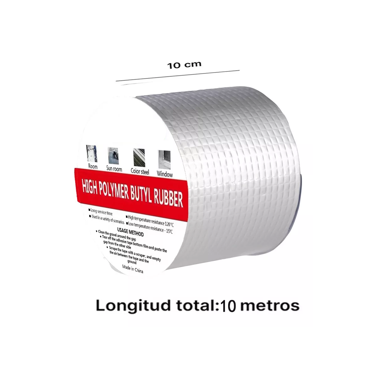Cinta Impermeable Tapa Goteras 5cm X 10mts