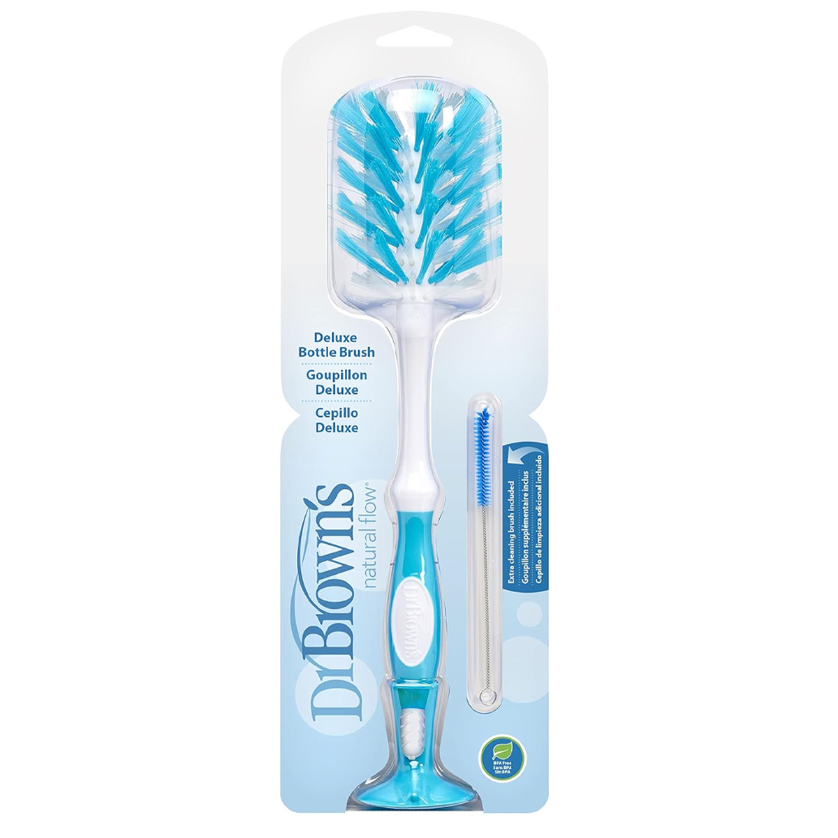 Cepillo Para Biberones Dr Browns Deluxe Azul