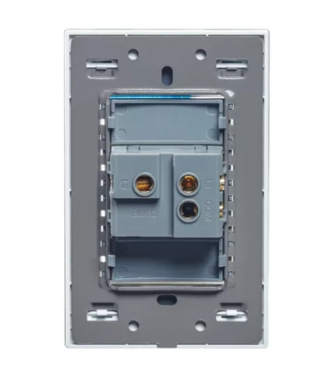 Placa acrílica 1 apagador 72 mm Gris 10 pz