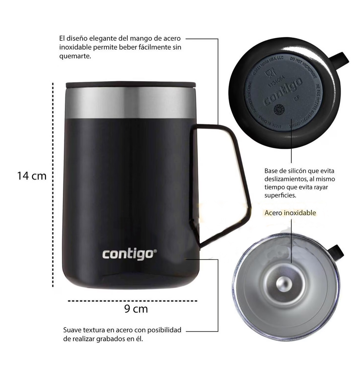 Termo 14 OZ Acero Inoxidable Streeterville Licorice Contigo