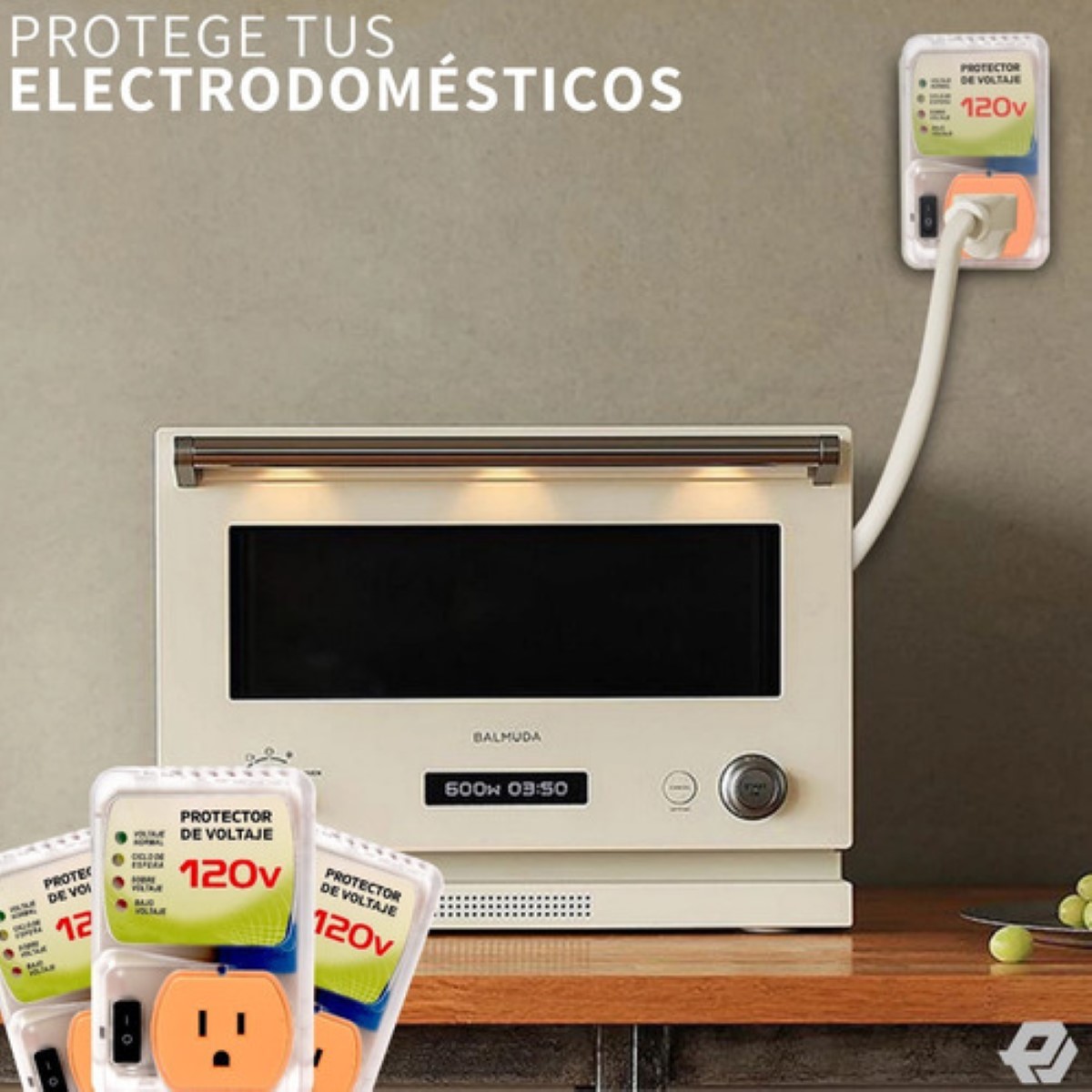 Protector De Voltaje JM2480 120v 2400w Supresor Electrodomesticos Color Blanco Picool
