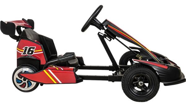 Go Kart Electrico 36v 25km/h 3 Velocidades Niños +8 Años E-Be Rojo