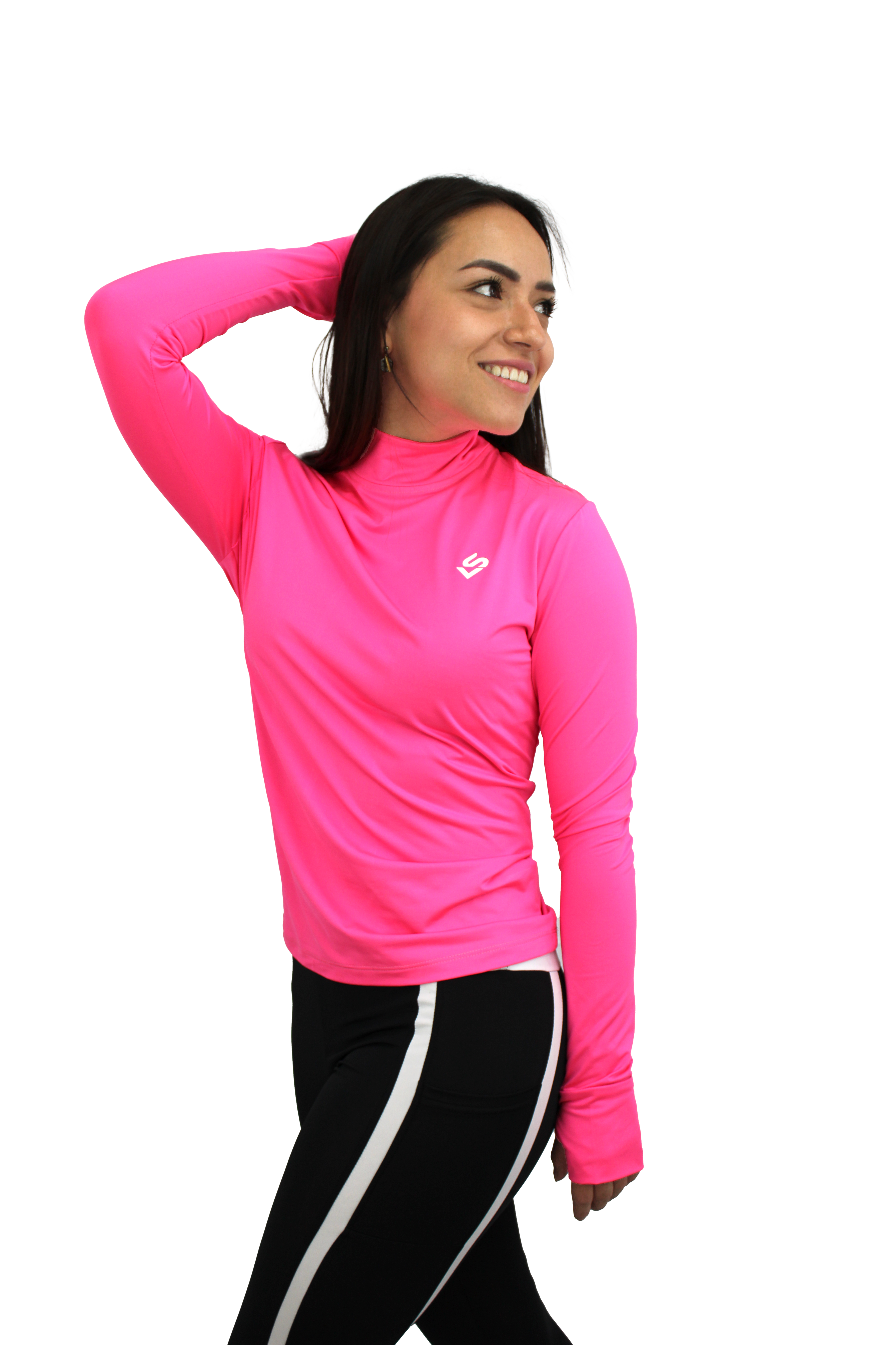 Playera deportiva manga larga para dama