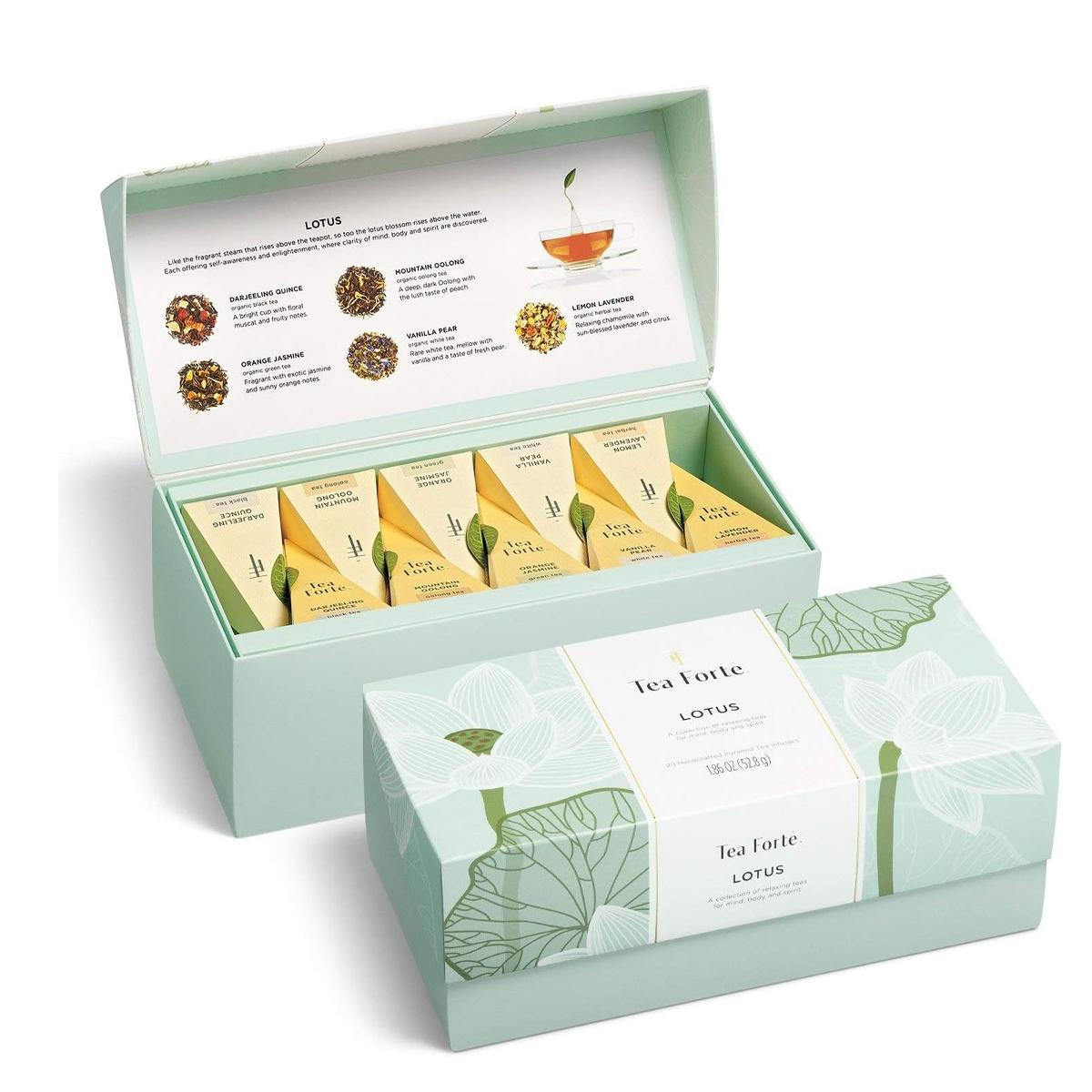 Té Tea Forte Pirámide Surtido Lotus 10pz