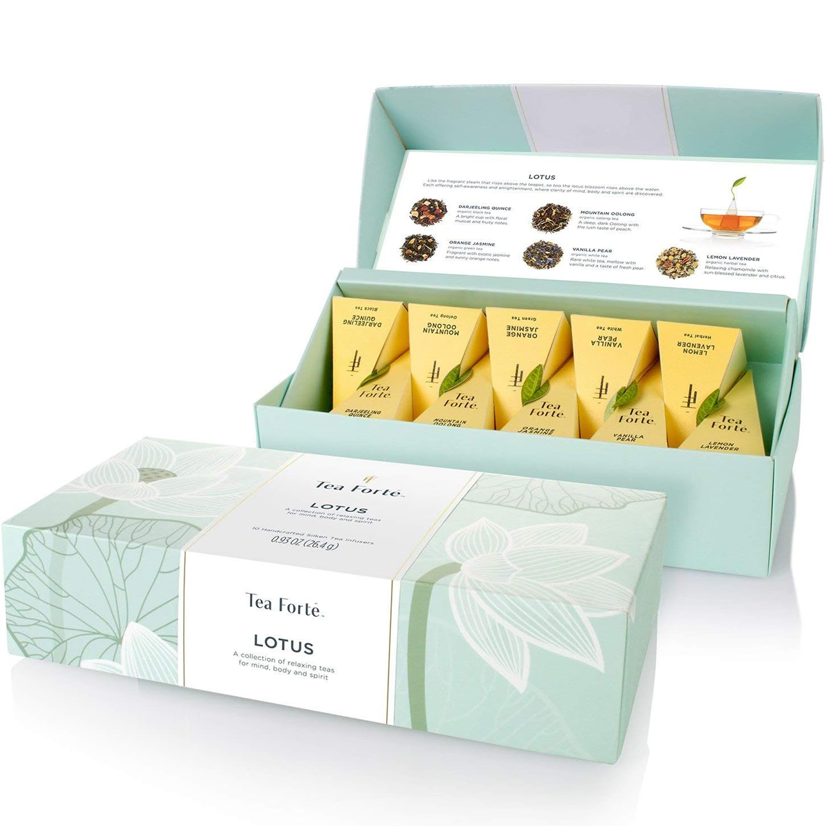Té Tea Forte Pirámide Surtido Lotus 10pz
