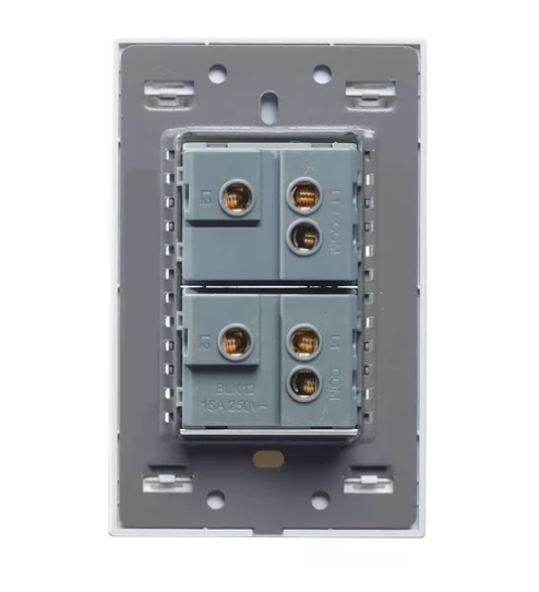 Placa acrílica 2 apagador 36 mm Gris 10 pz