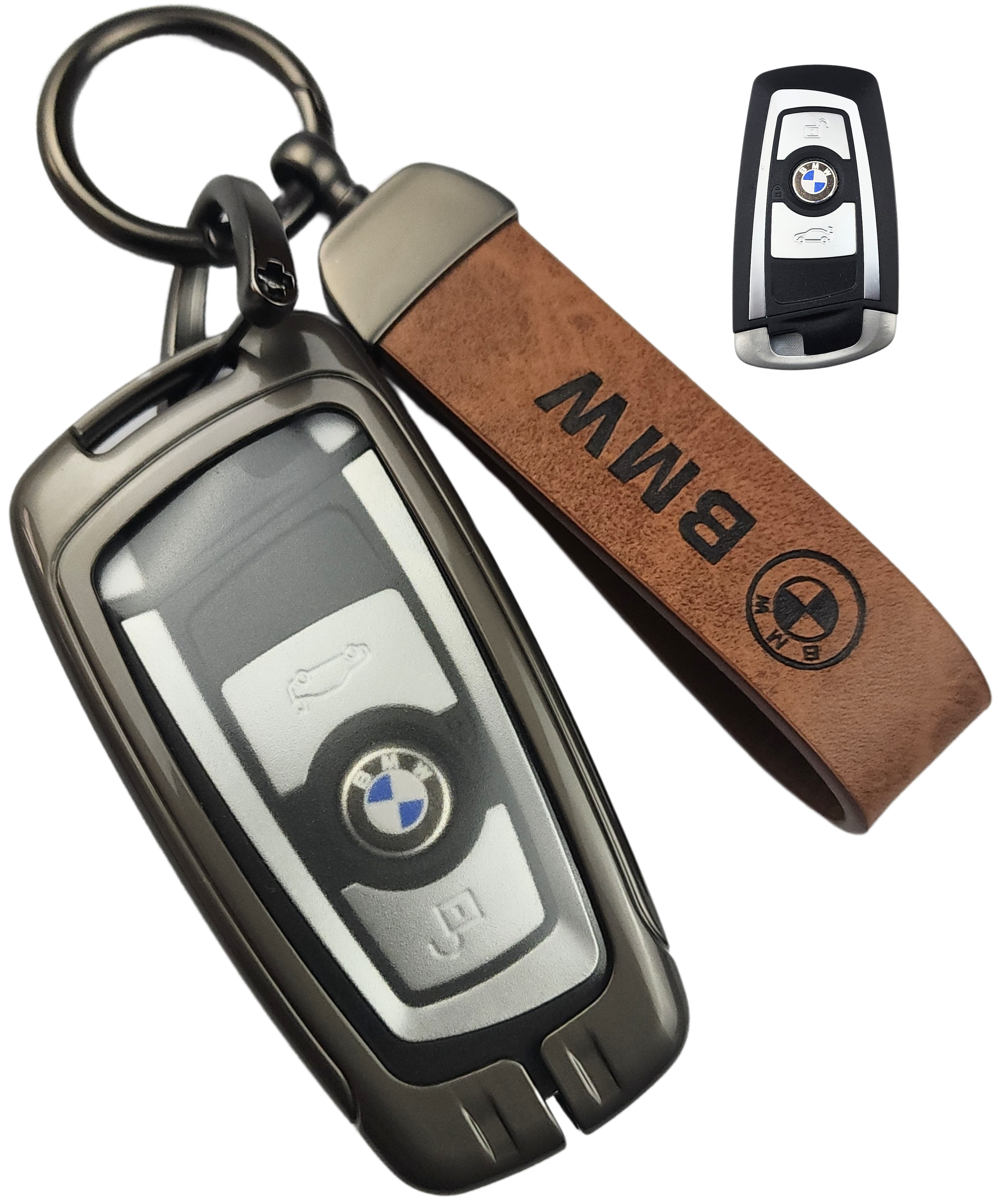 Funda Llave Bmw Serie 2 Serie 3 Serie 4 Serie 5 6 7 X3 X4 Zinc