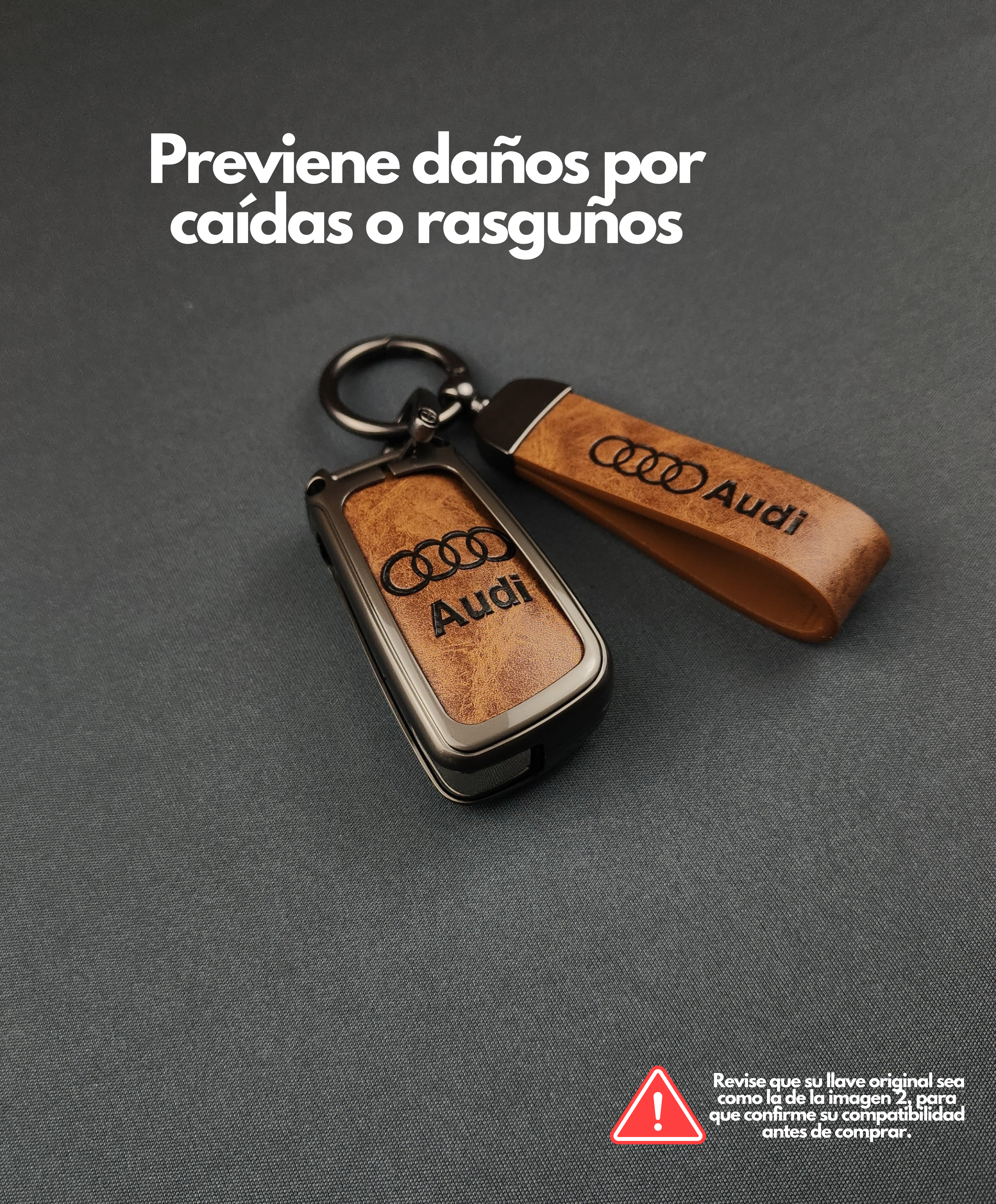 Funda LLave Audi A1 A3 A4 A6 TTS3 S4 Q5 Q7 Zinc