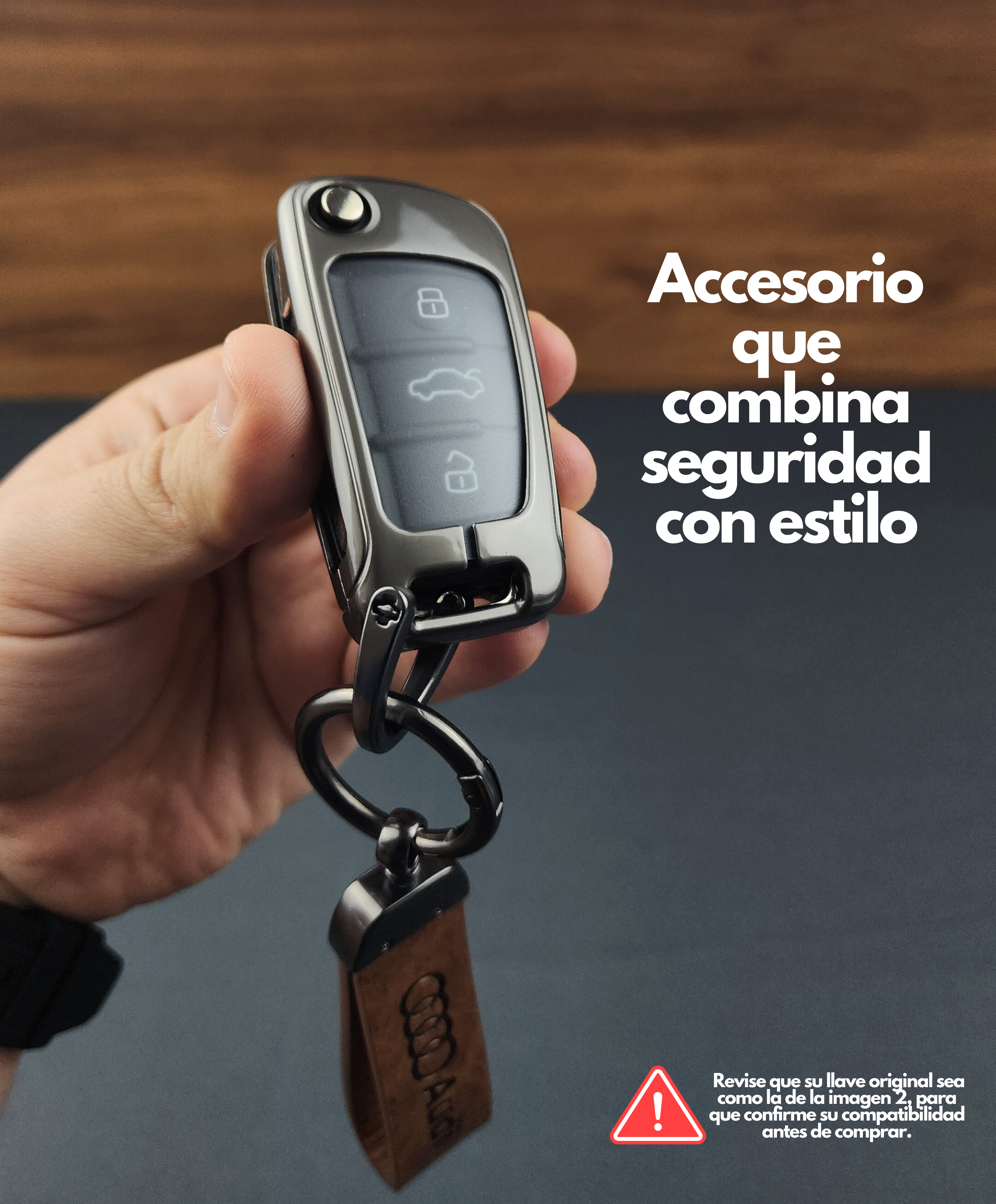 Funda LLave Audi A1 A3 A4 A6 TTS3 S4 Q5 Q7 Zinc