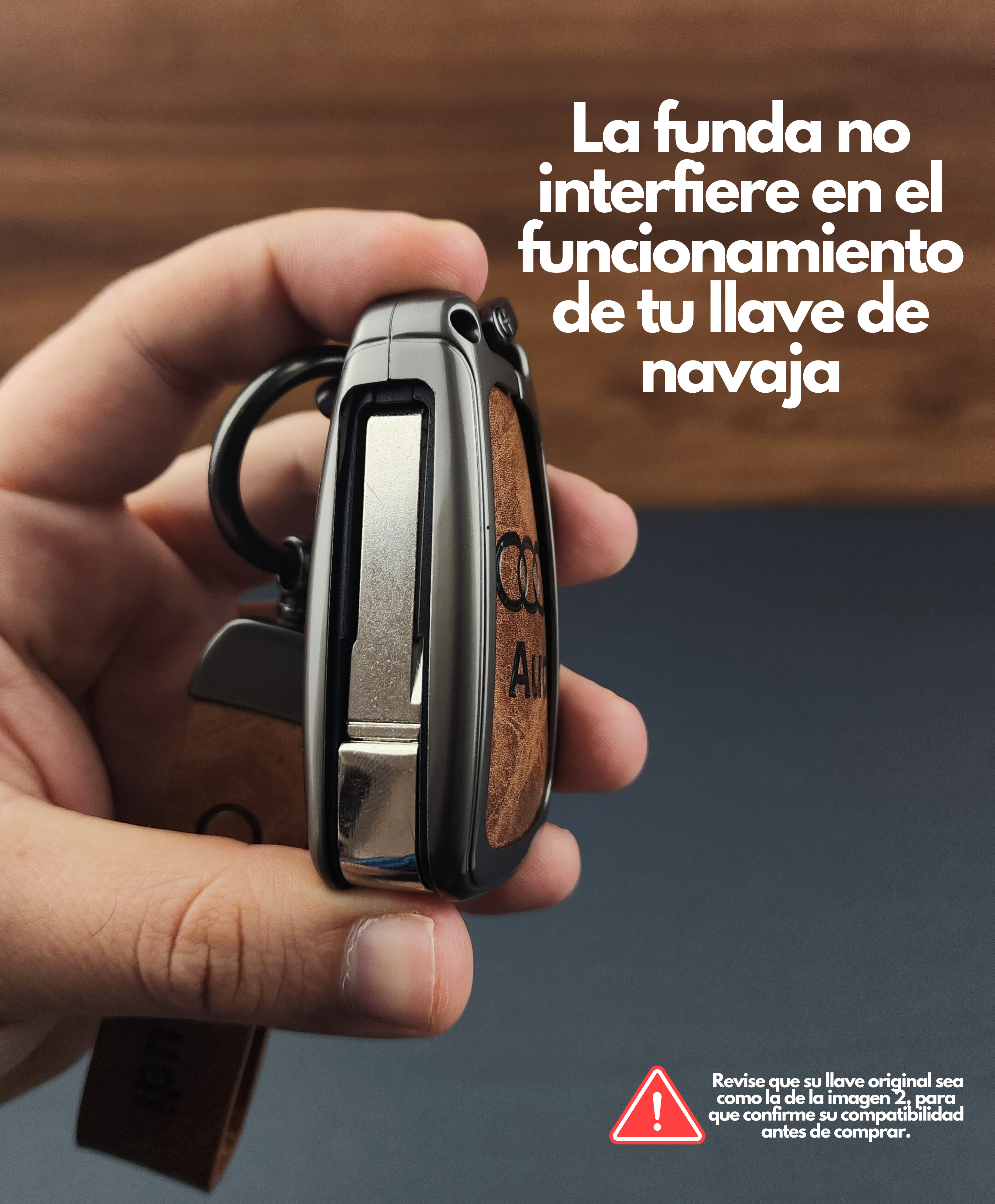 Funda LLave Audi A1 A3 A4 A6 TTS3 S4 Q5 Q7 Zinc