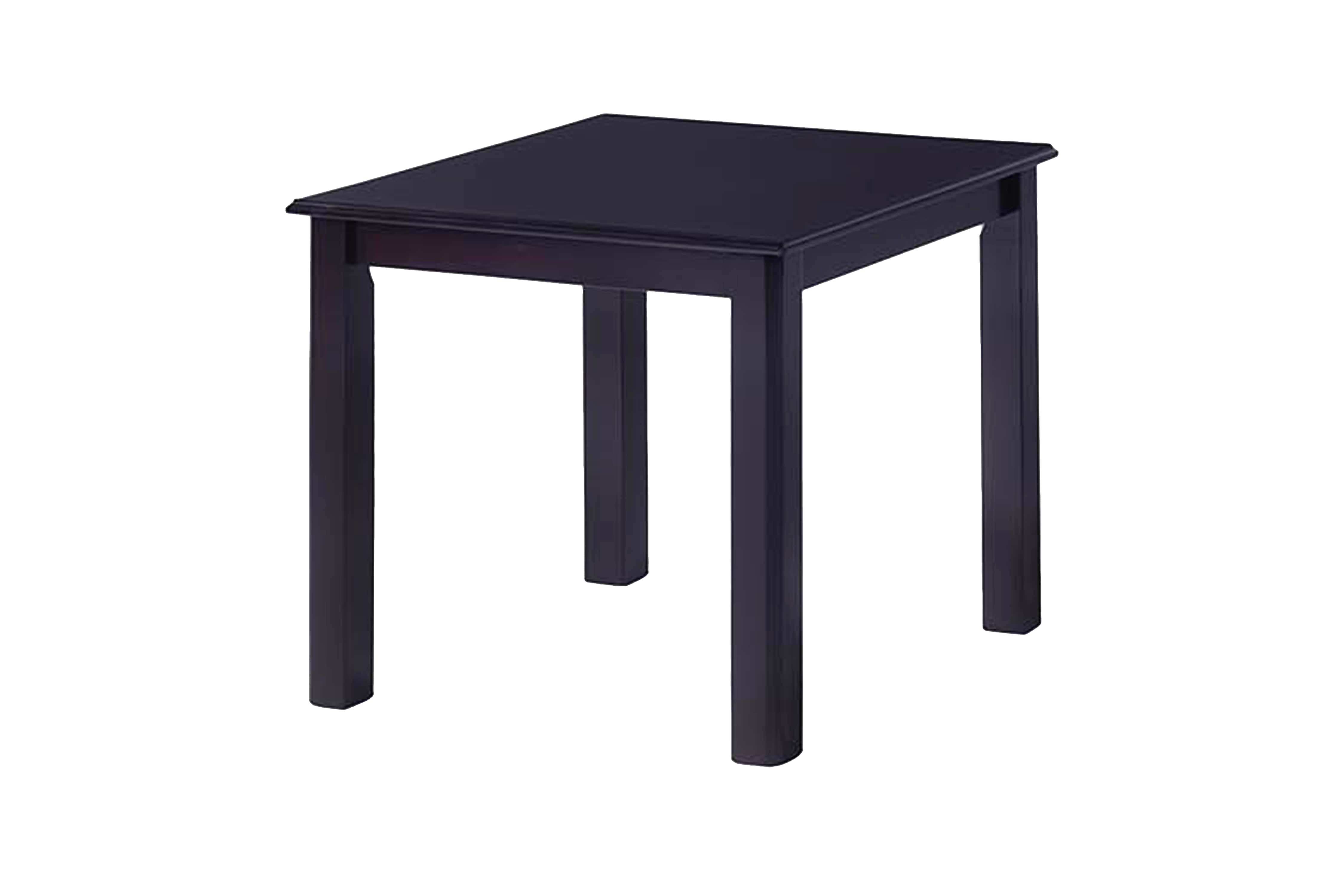 Mesa auxiliar lateral cuadrada de madera solida Monarca