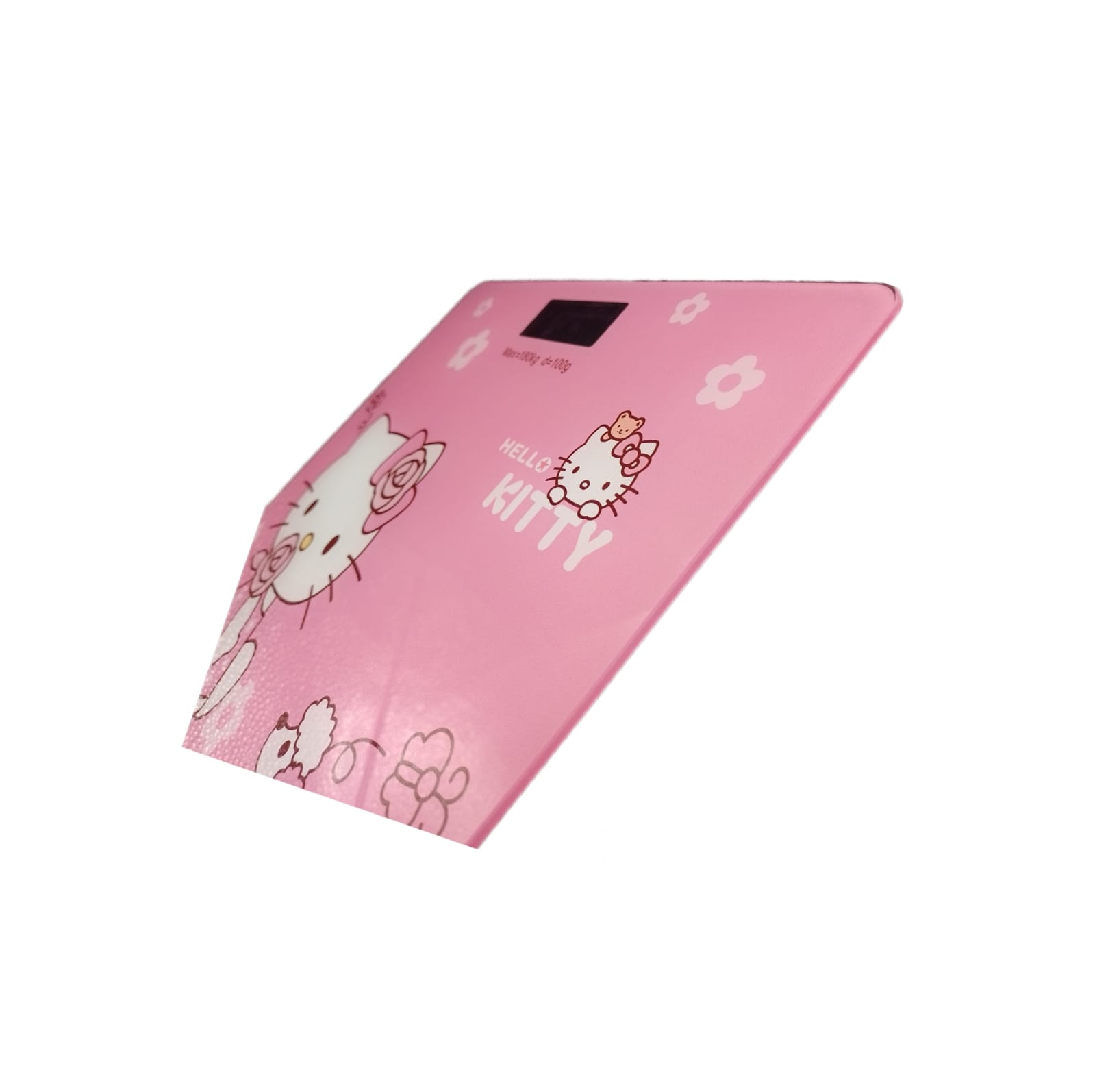 Bascula Corporal Digital Hello Kitty Color Rosa Cristal Templado