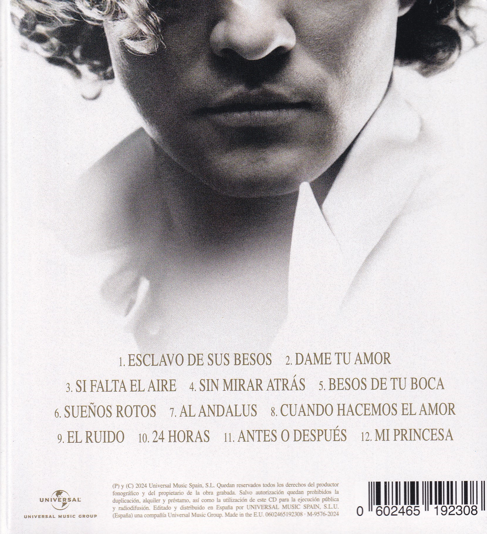 David Bisbal Sin Mirar Atras 15th Aniversario Disco 2024 Cd