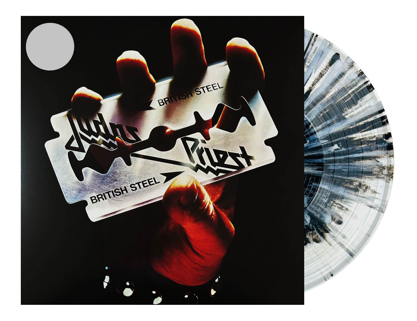 Judas Priest British Steel Splatter Black & White Lp Vinyl