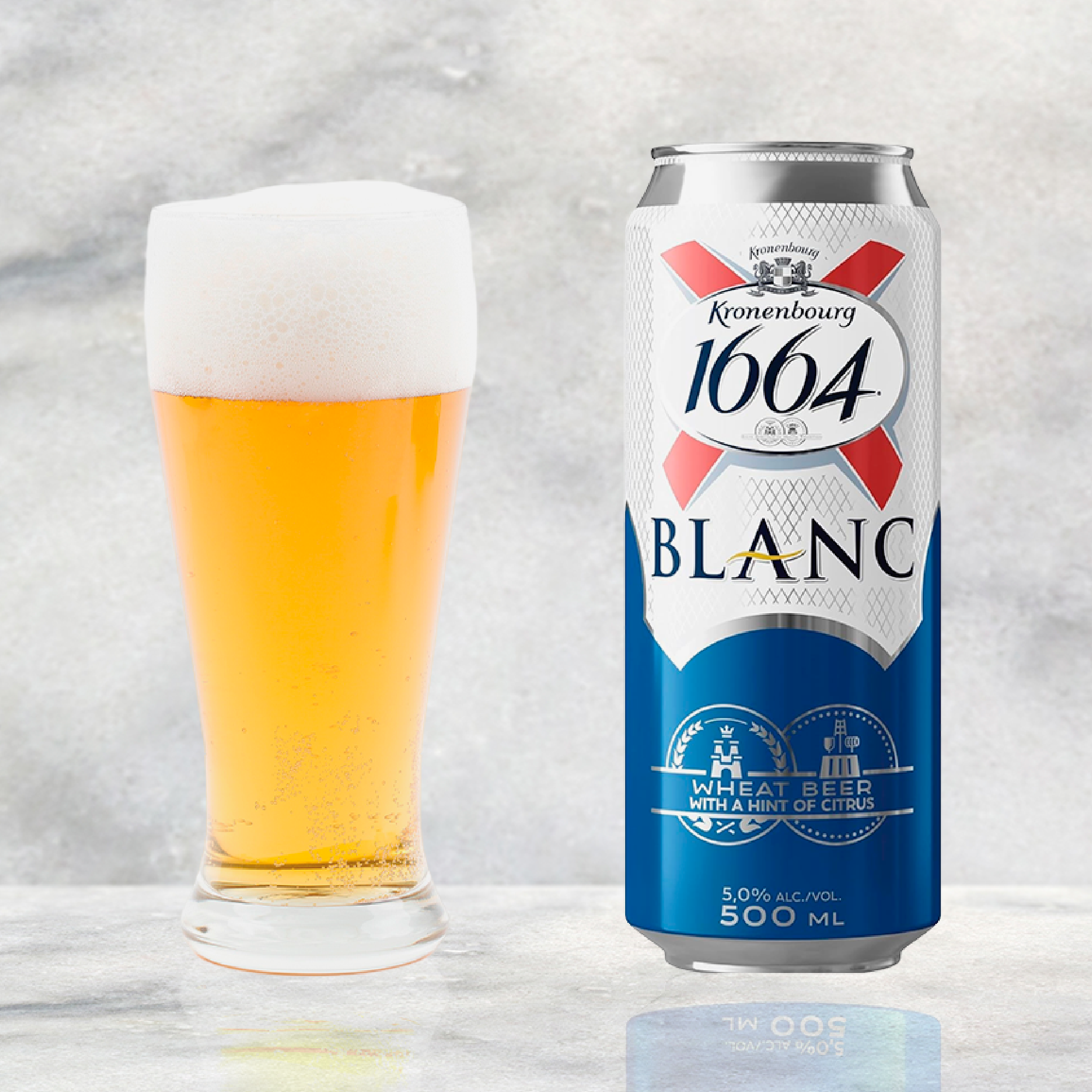 Cerveza Kronenbourg 1664 Blanc Lata 24 Pack