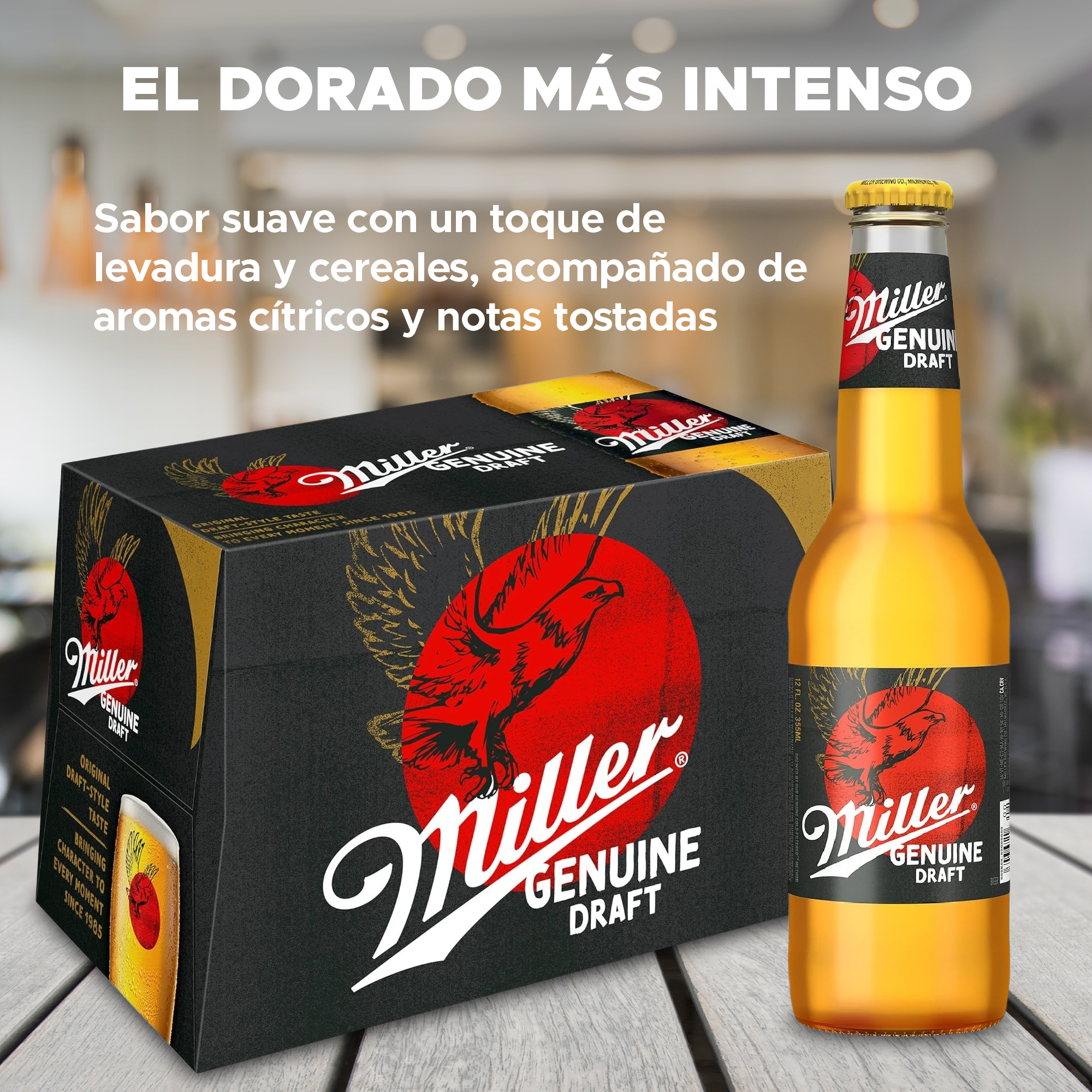 Cerveza Miller Genuine Botella 24 Pack
