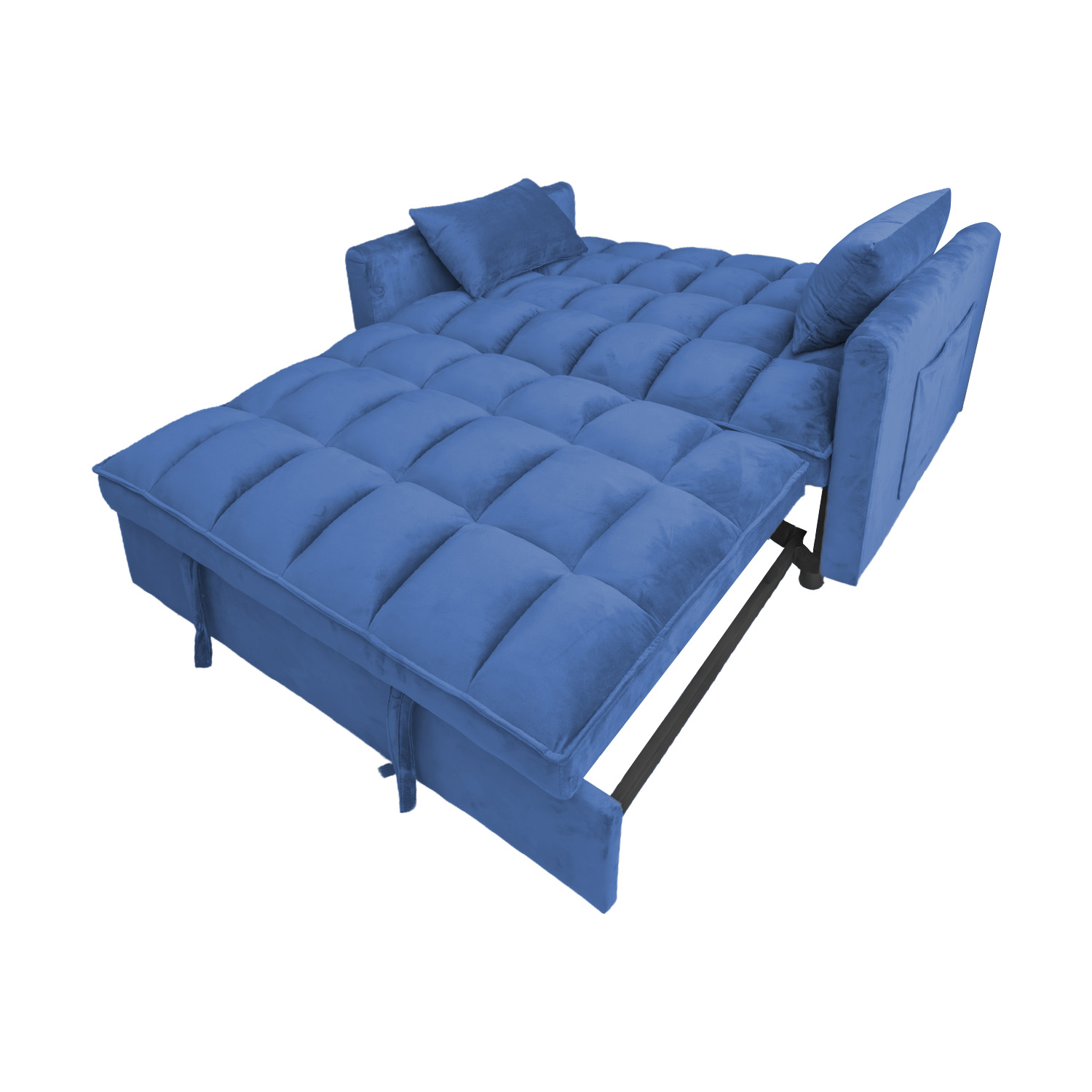 Sofácama Reclinable Convertible Matrimonial Bossa Anders Azul