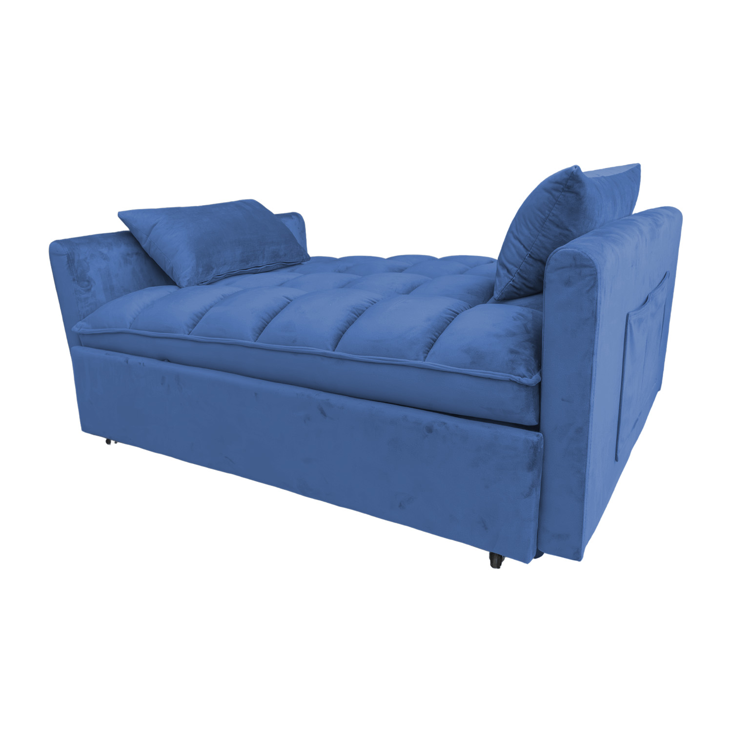Sofácama Reclinable Convertible Matrimonial Bossa Anders Azul