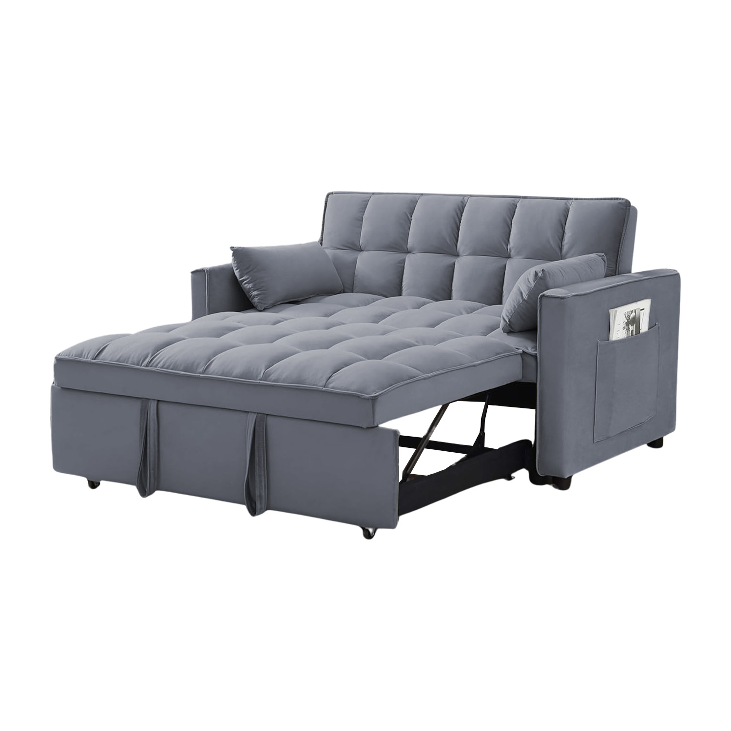 Sofácama Reclinable Convertible Matrimonial Bossa Anders Gris