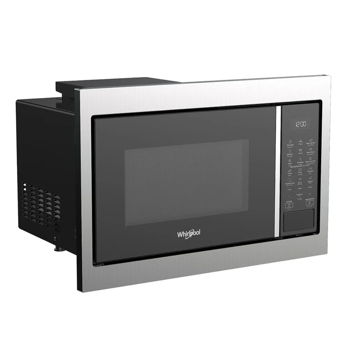 Microondas con Trim Empotrable Whirlpool WM1711D de 1.1pies (31 L) Acero Inoxidable y Cristal.