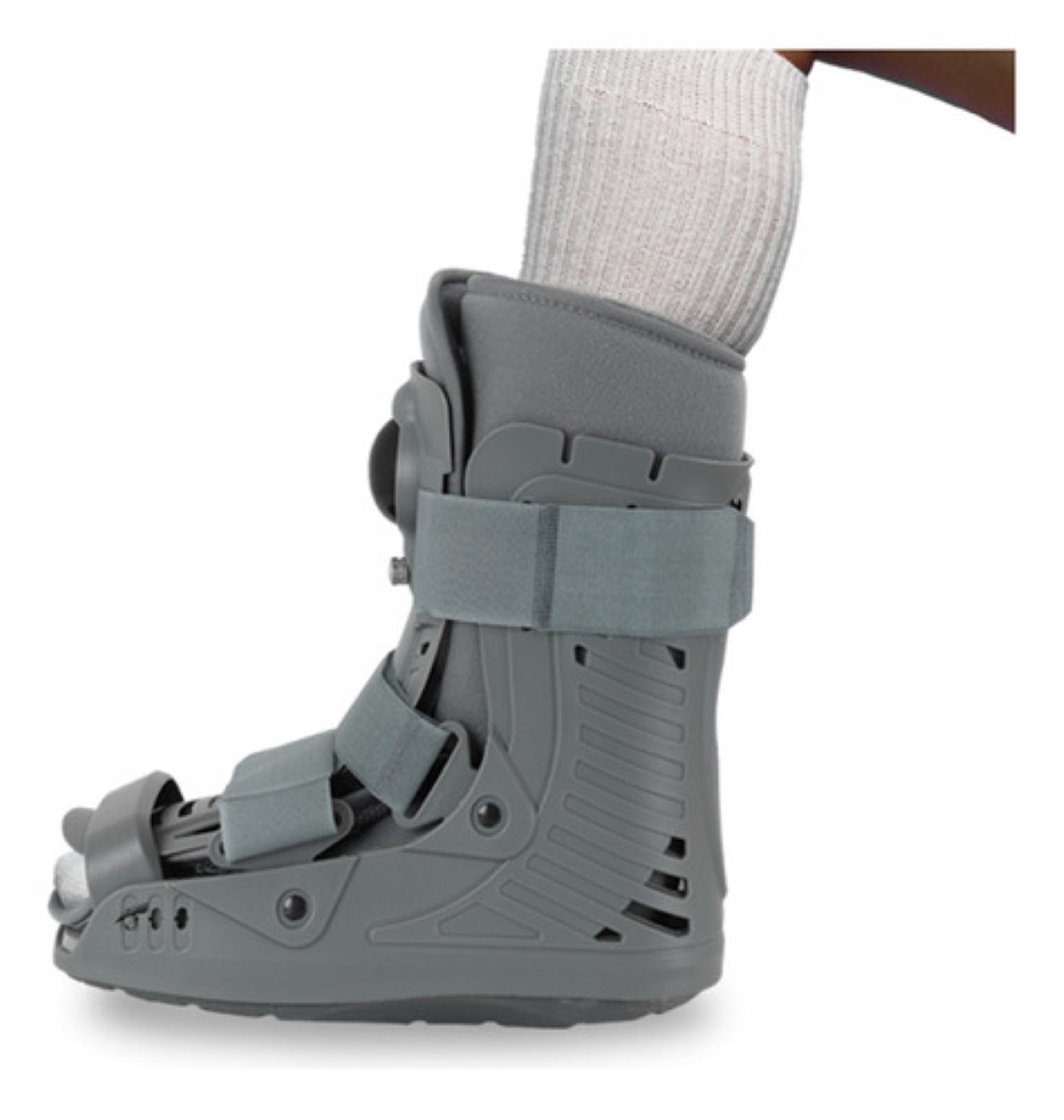 Bota Ortopedica Larga Ferula Inmovilizador De Tobillo Y Pie gris