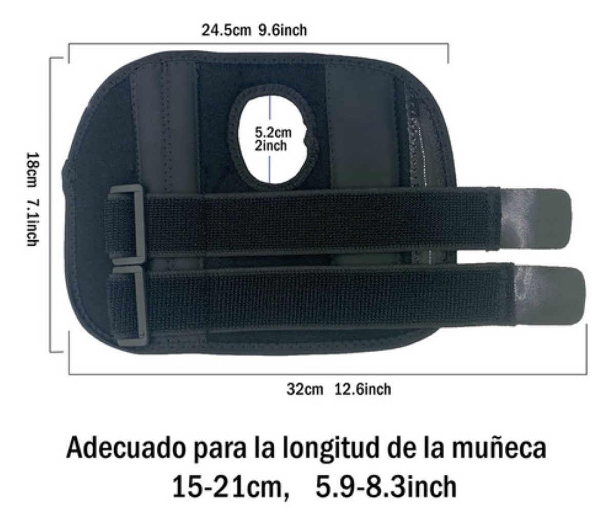 Férula Muñeca Comoda Vendaje Ajustable,muñequera Ortopedica mano izquierda negra