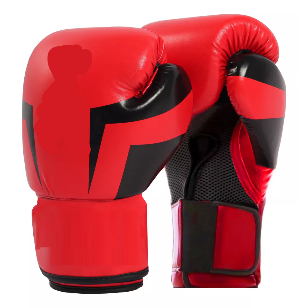 Guantes De Boxeo 12 Oz Kick Boxing Profesional Thai Mma Rojo