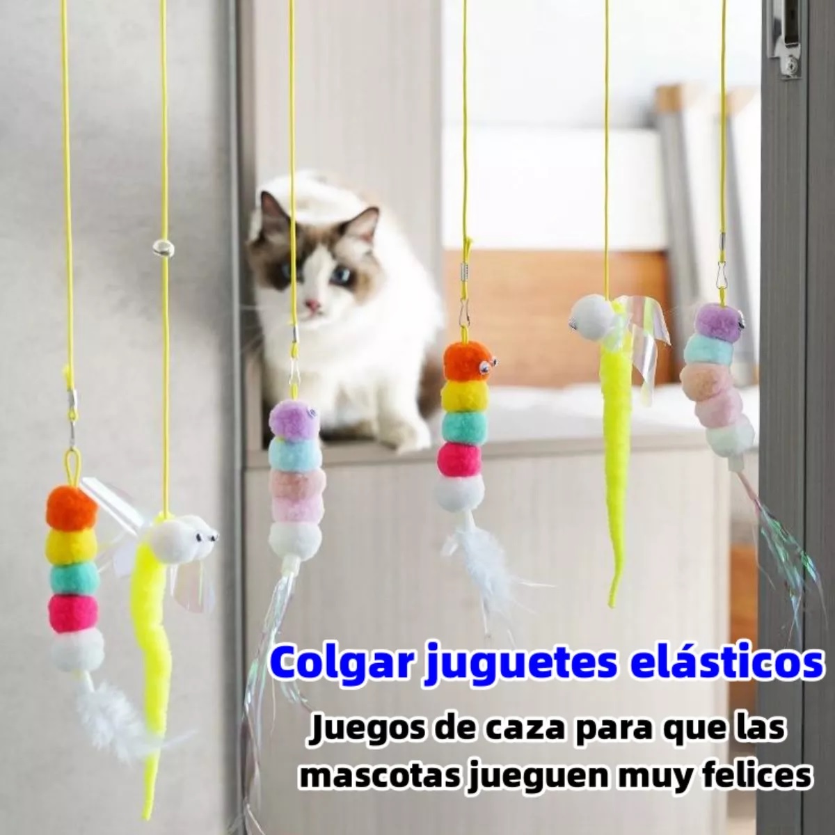 2unid.caza Cuerda Elástica Juguetes Para Mascotas ,gatos