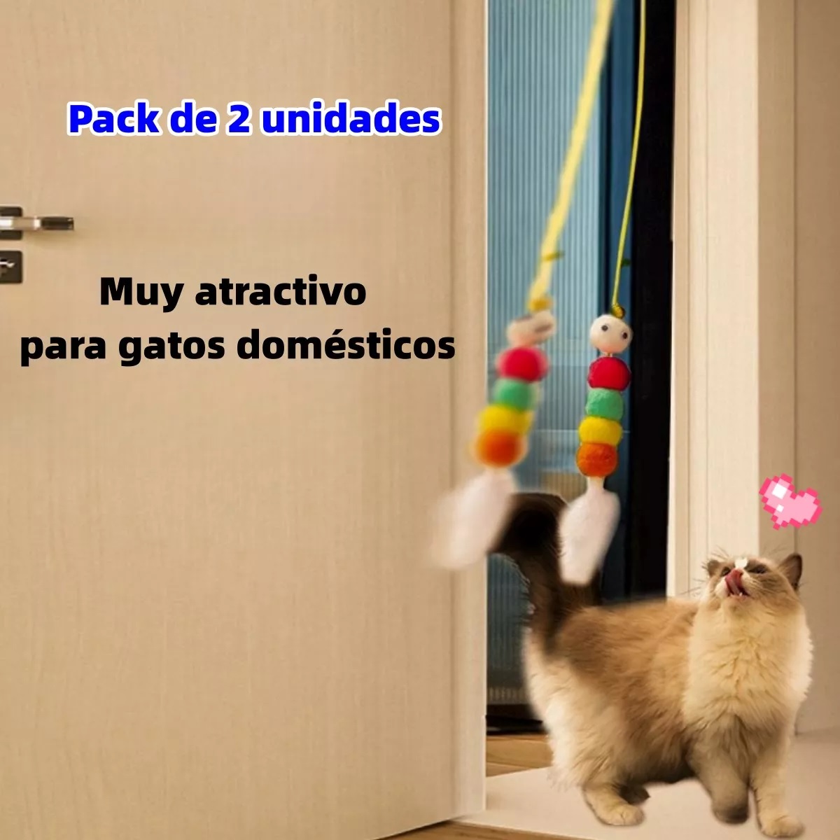 2unid.caza Cuerda Elástica Juguetes Para Mascotas ,gatos