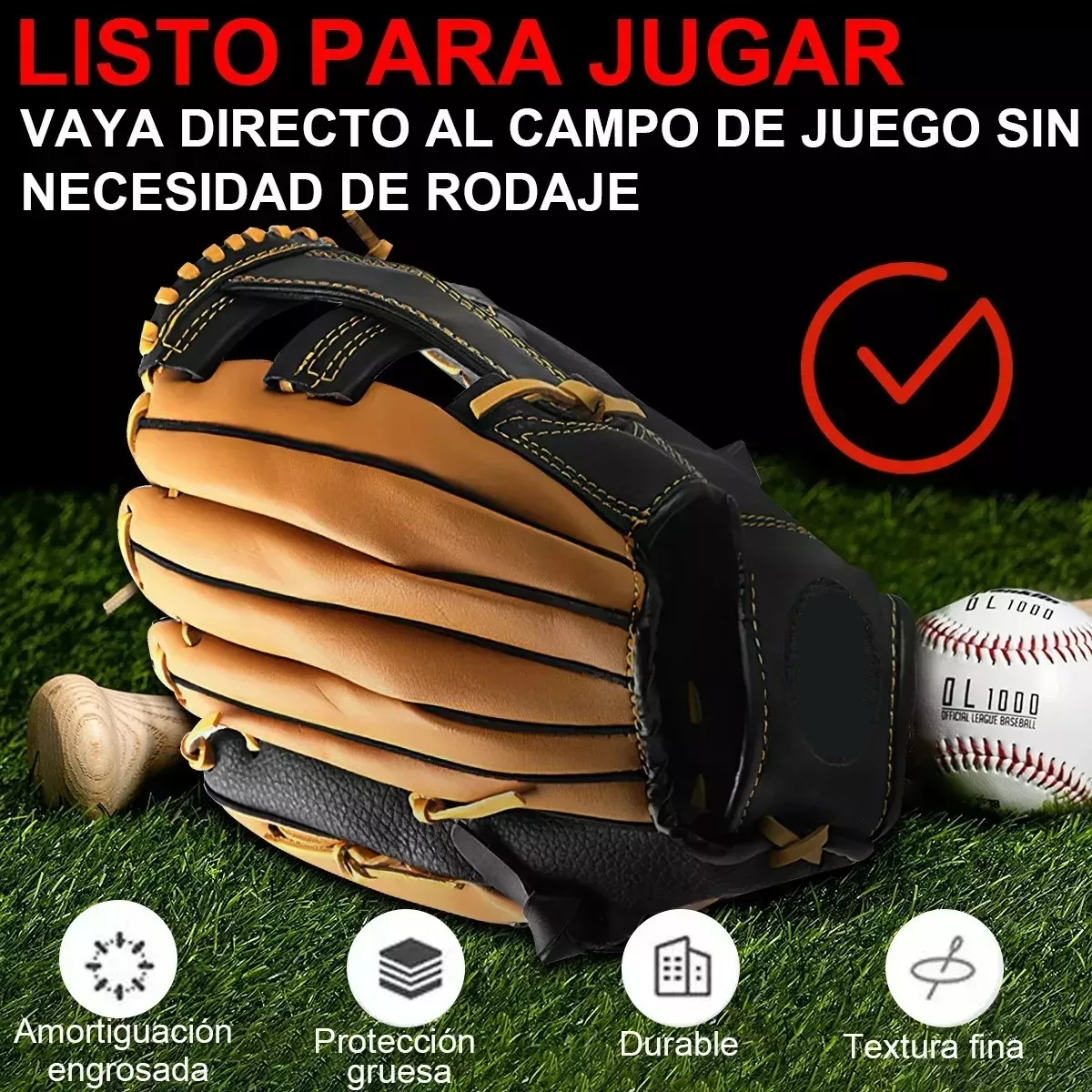 Guante De Béisbol Para Adulto De Piel De Vaca 12.5"