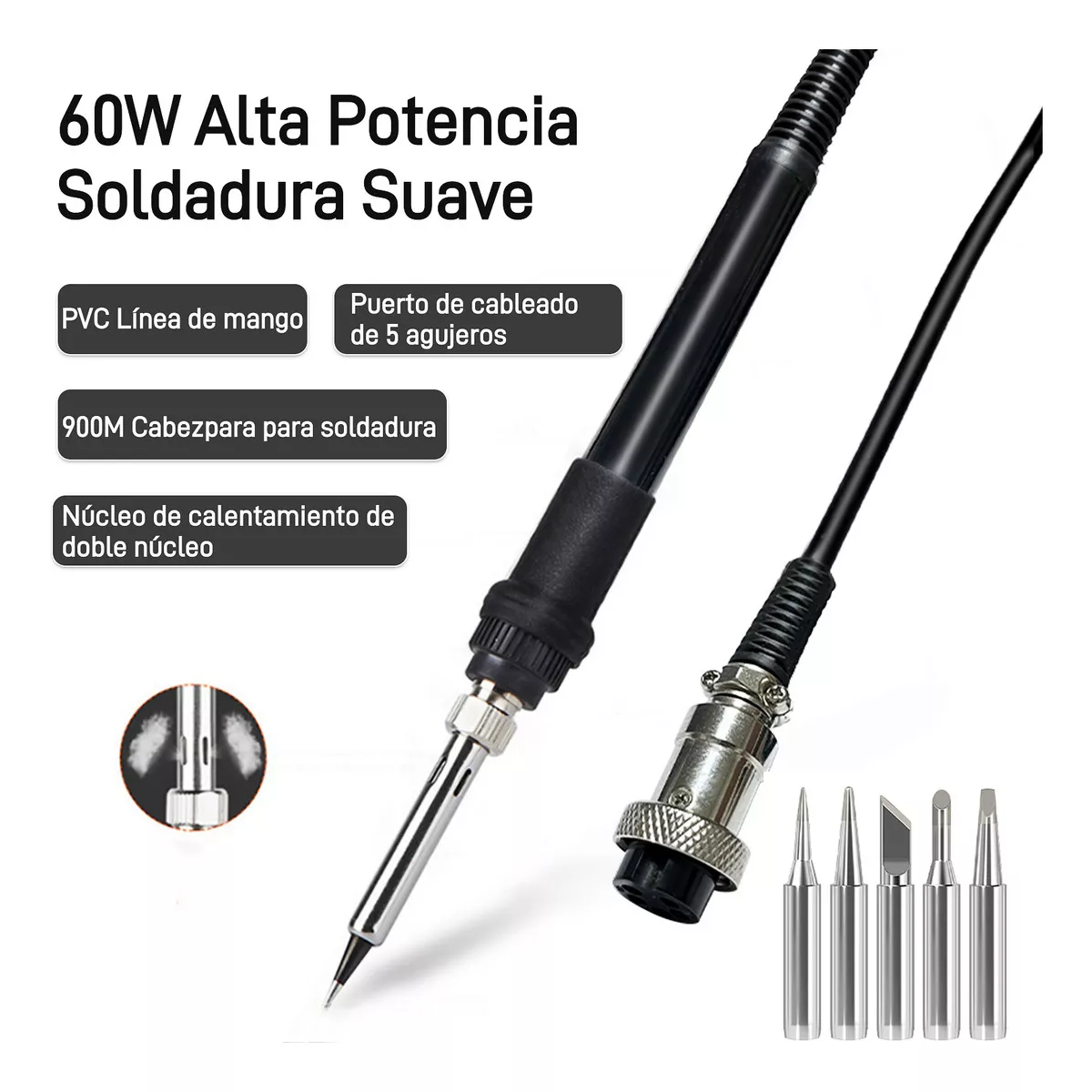 Estacion Soldadura Multimetro Pistola De Soldar Cautín 2 En1