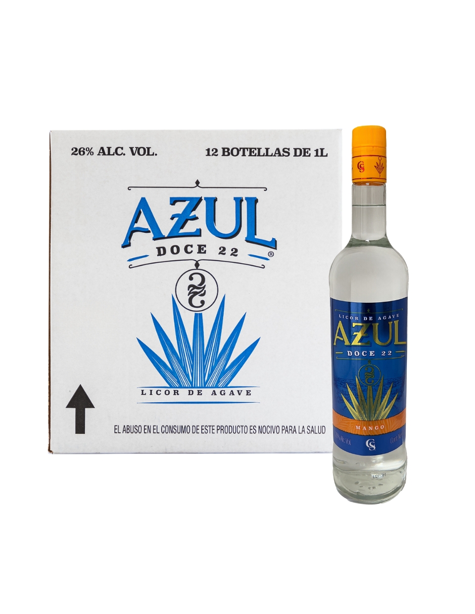 Caja Licor de Agave Azul Doce 22 Mango 1000 Ml