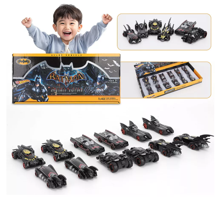 12pcs Mini Coche De Juguete Fricción Carritos Para Niños