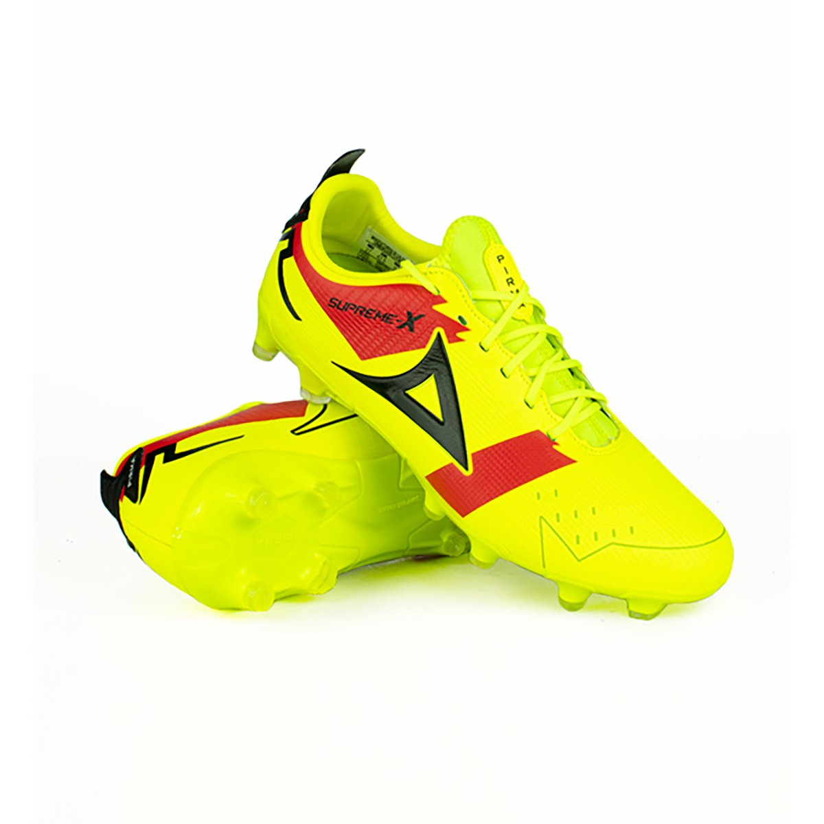 Pirma Botines Hombre Amarillo Rojo Futbol Rapido Tacos Multitaco Comodos Seguros