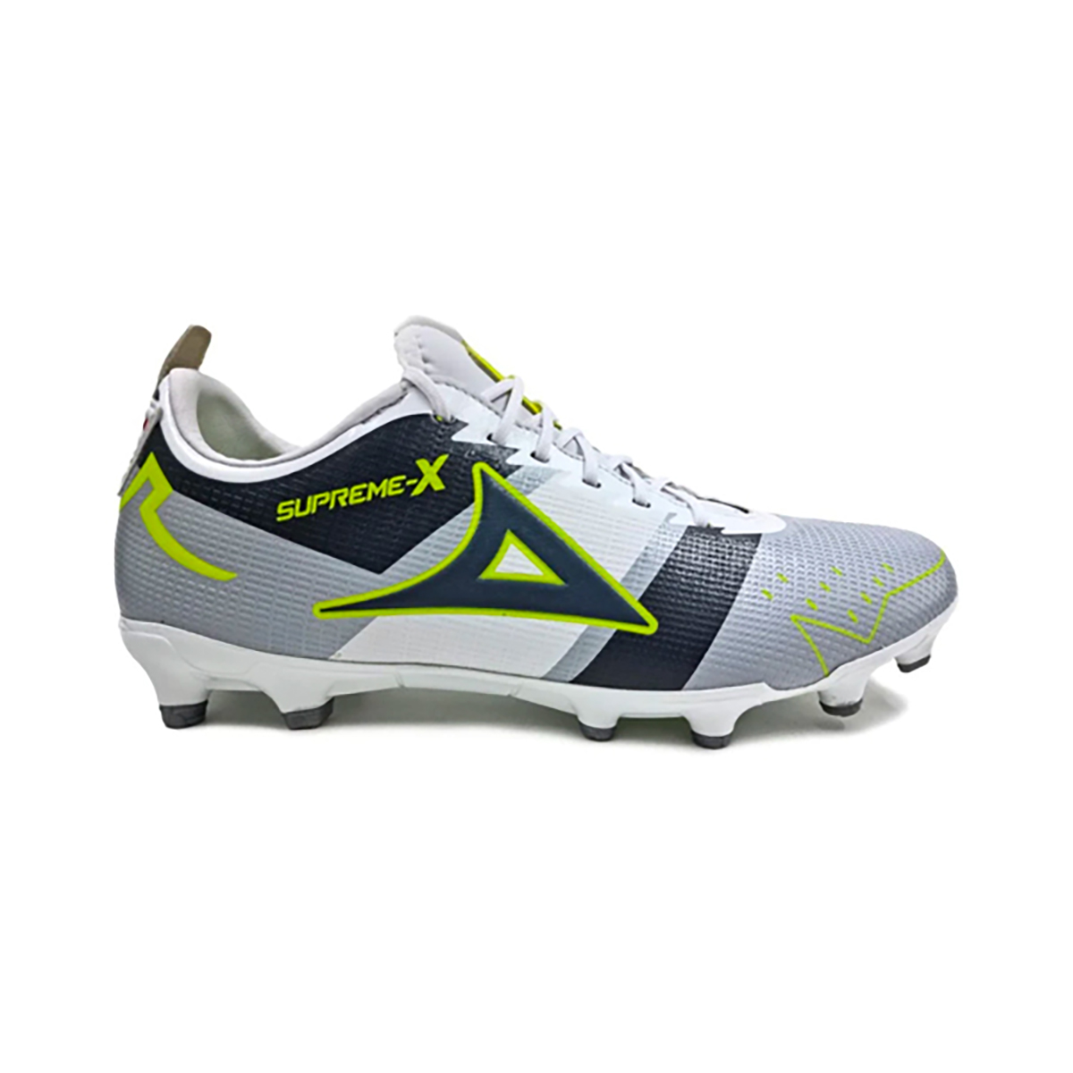 Pirma Tachones Hombre Blanco Plata Futbol Cesped Natural Ajuste Seguro