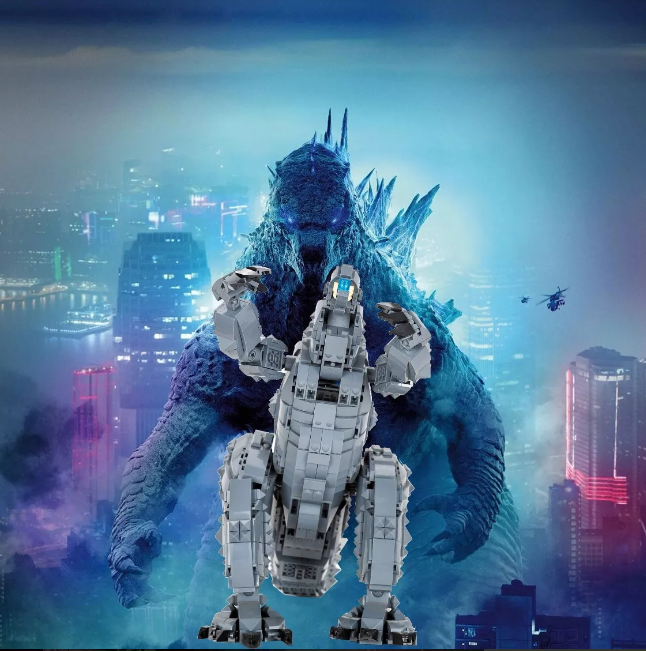 Godzilla Brick Building Set Juguete De Construcción En Caja