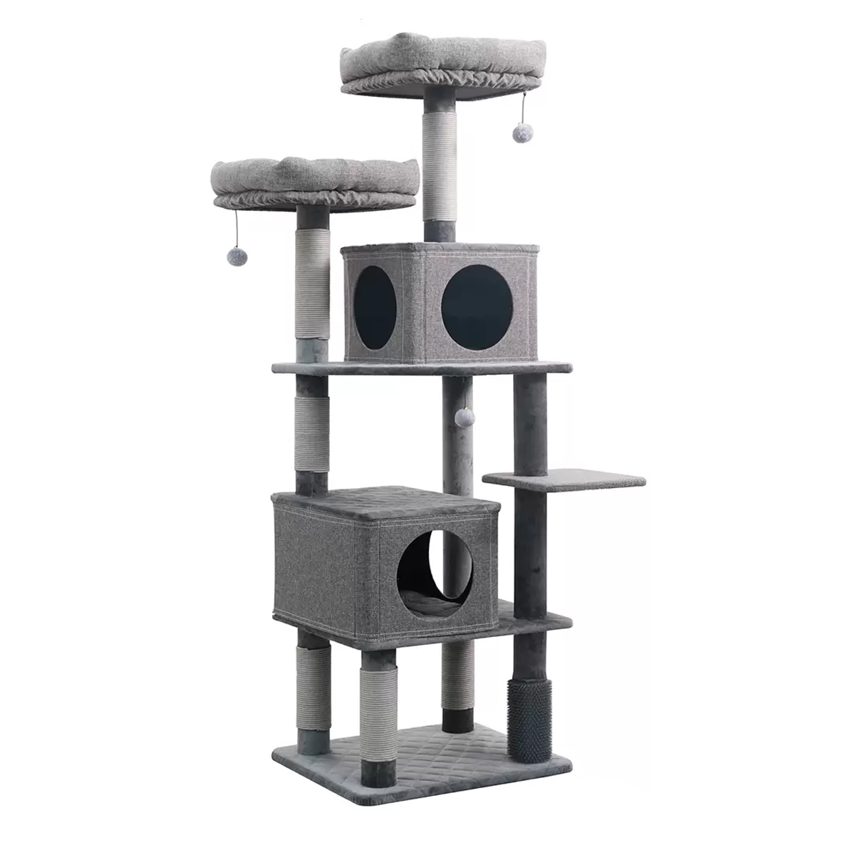 Árbol Torre Para Gatos Todo En Uno Catry Gris