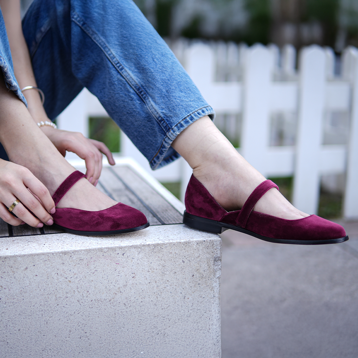Zapatos Mujer Bajos Flats/Mary Jane Jey Velez Módelo Loli