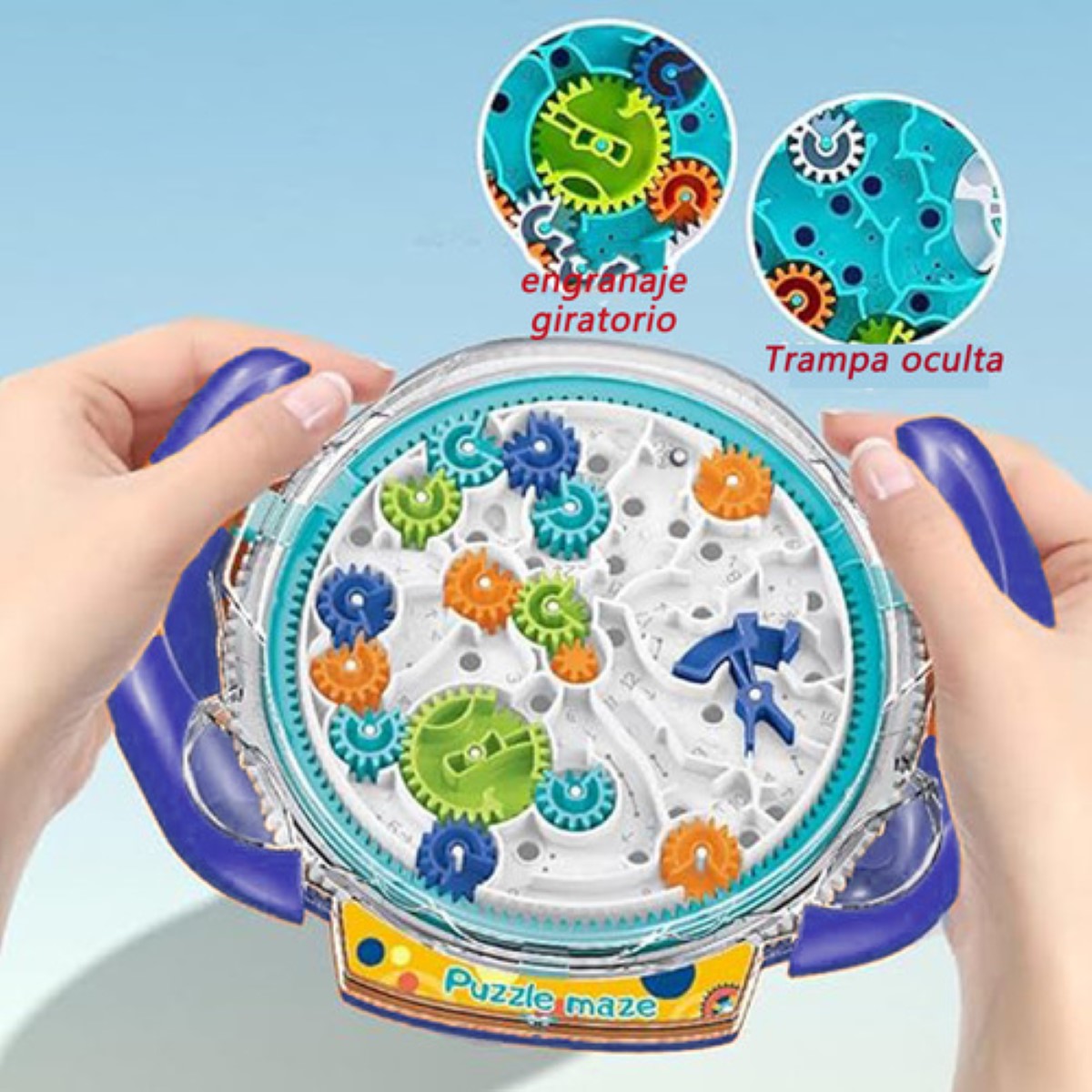 Juguetes Educativos Para Niños Laberinto De Pinball azul