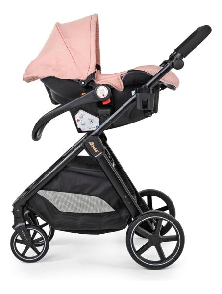 Carriola D Bebe Travel System King Con Autoasiento 1a Etapa rosa