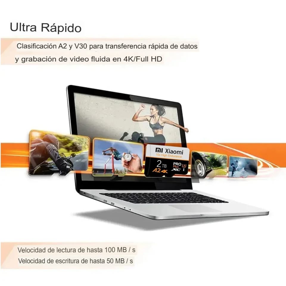 Memoria micro SD 1TB U3 XC alta velocidad vídeo 4K A2 tarjeta SD PRO PLUS cel pc tablet cámara negr