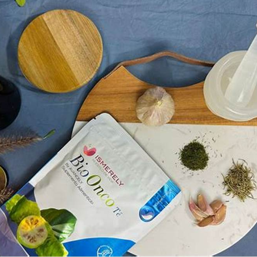 Bio Onco Té - Té en Polvo Antitumoral, Antiinflamatorio y Antioxidante  | Tamarillo, Guanábana y Ajo | Ayuda en la Prevención del Cáncer