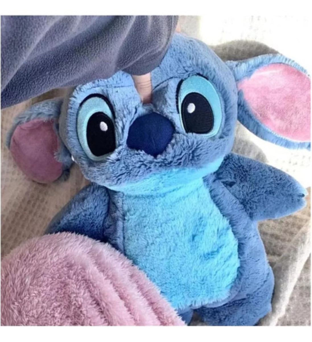 Peluche Stitch Cólicos Menstruales Calentador De Manos AZUL
