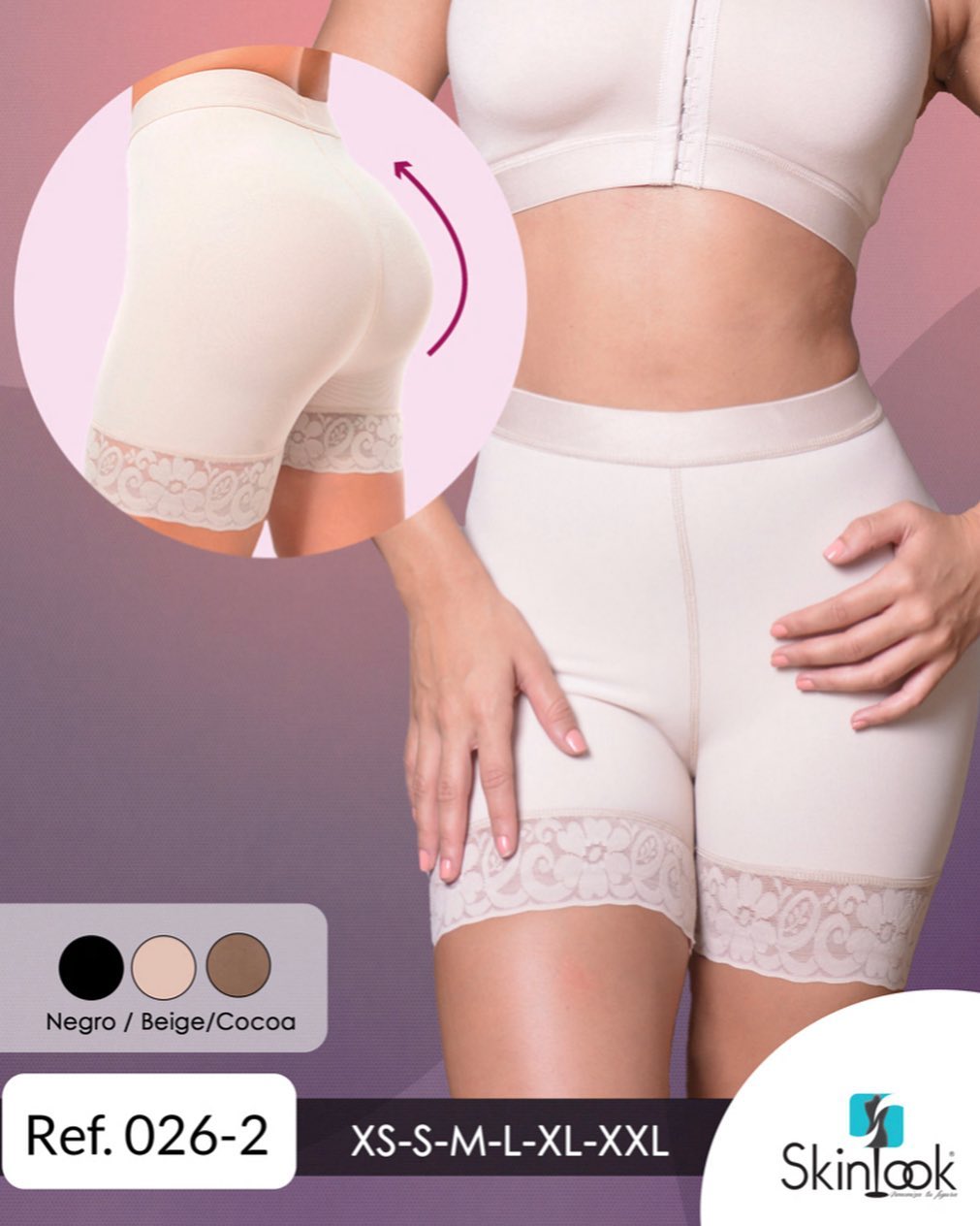 Panty Faja Short Colombiano Efecto Moldeador Levanta Glúteos Fajas Colombianas