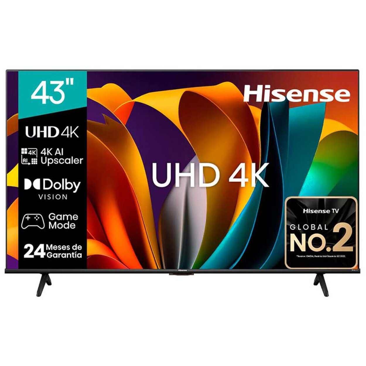 Televisión Pantalla 43 Pulgadas Hisense Google TV 4K UHD 43A6N