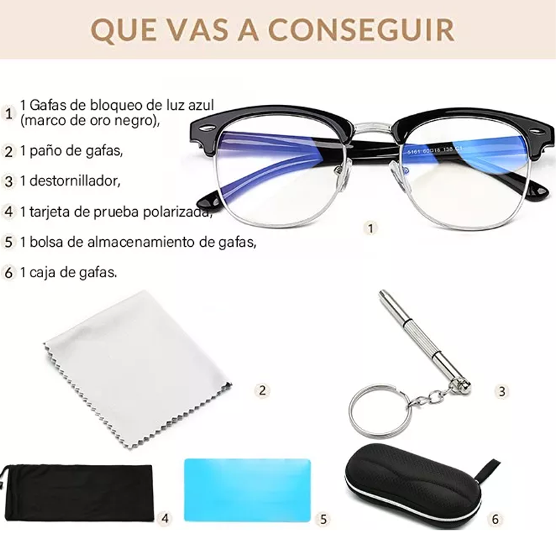 Lentes Computadora Anti Luz Azul Kit Para Hombre Y Mujer.